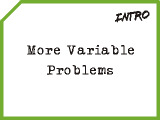 More Variable Problems image