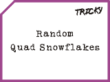 Random Quad Snowflakes image