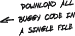 Hand-written note, download all buggy code in a single file (17 KB)